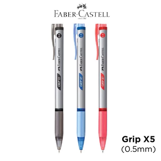 [ยกกล่อง] ปากกา Faber-Castell รุ่นNew Grip X5 | Grip X7 | Grip X5 Pastel หมึกดำ แดง น้ำเงิน