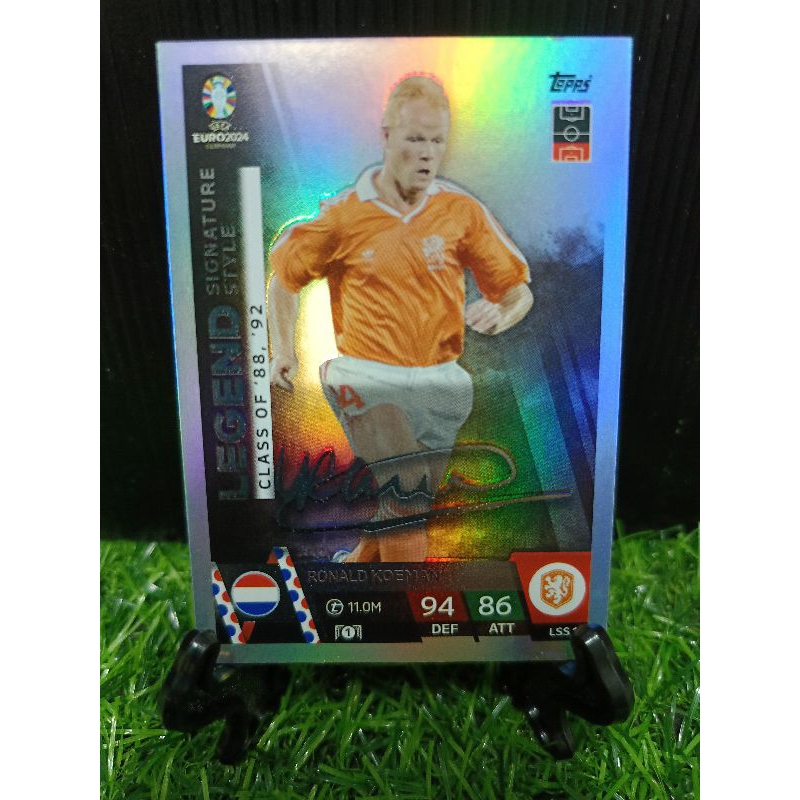 Topps Match Attax Euro 2024 Ronald Koeman Legend Signature Style Holland