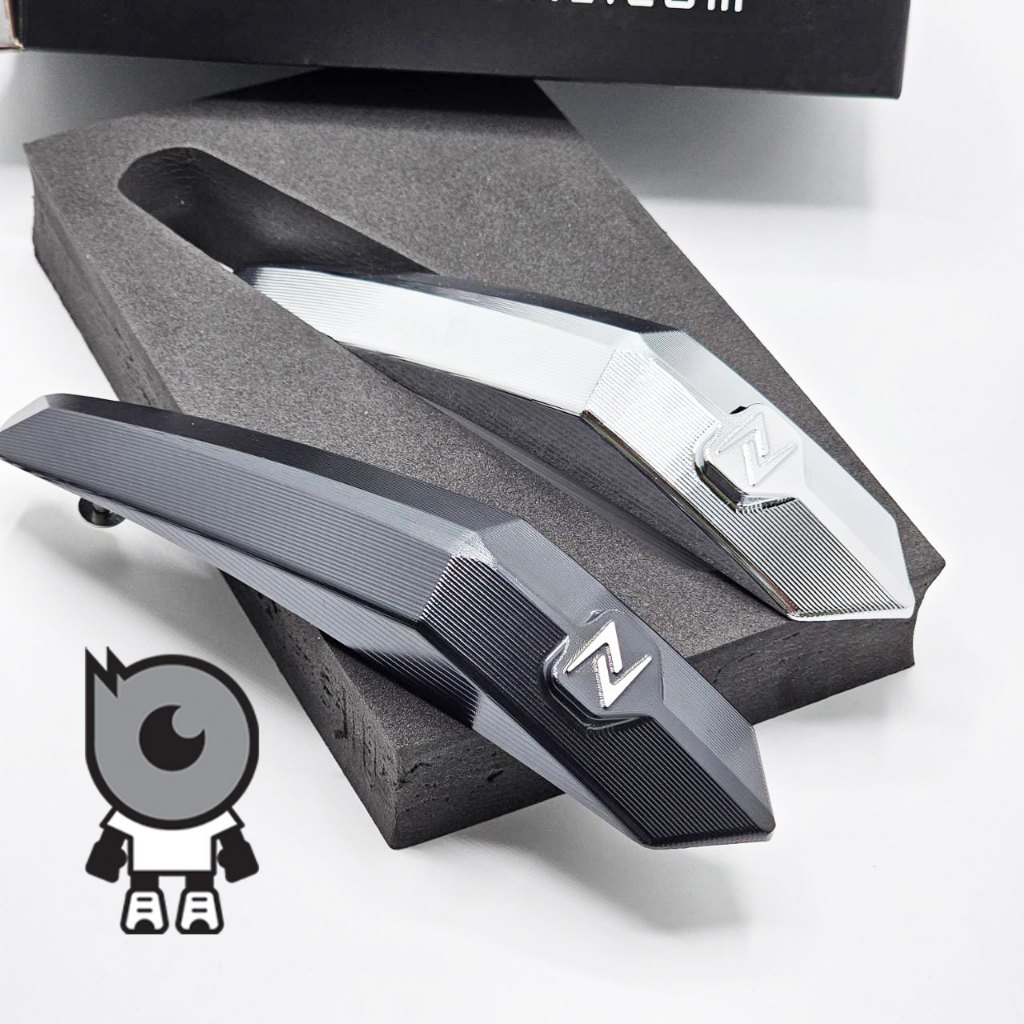 Zelioni หงอนบังโคลนหน้าแต่ง แท้ สำหรับ New Vespa รุ่น GTS 2023 สีเงิน สีดำ