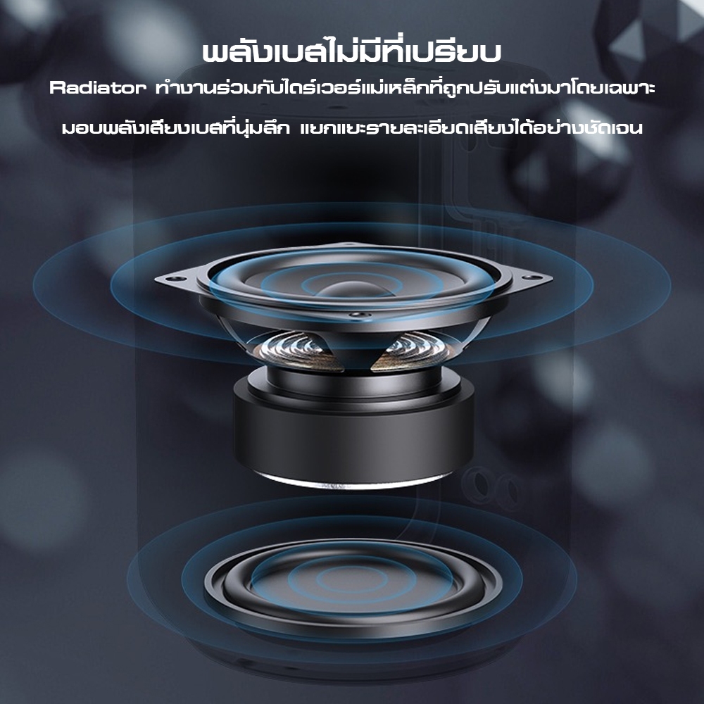 Tronsmart T6 mini upgraded 15W Bluetooth Speaker ลำโพงบูลทูธ 5.3 กันน้ำ IPX6 รองรับ Aux #Qoomart