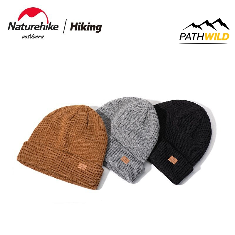 NATUREHIKE Wool Flanging Knit Hat  หมวกบีนนี่ หมวกไหมพรม กันหนาว NH21FS553