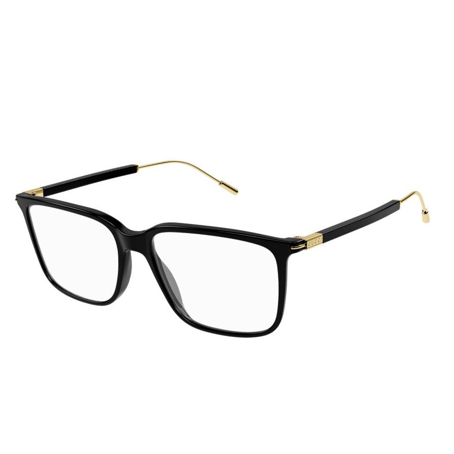 กรอบแว่นตา GUCCI รุ่น GG1273OA 001 SIZE 56 MM. (BLACK-GOLD-TRANSPARENT)