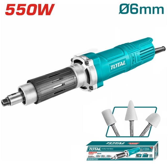 TOTAL เครื่องเจียรแม่พิมพ์คอยาว 1/4" 550w. รุ่น TG55061