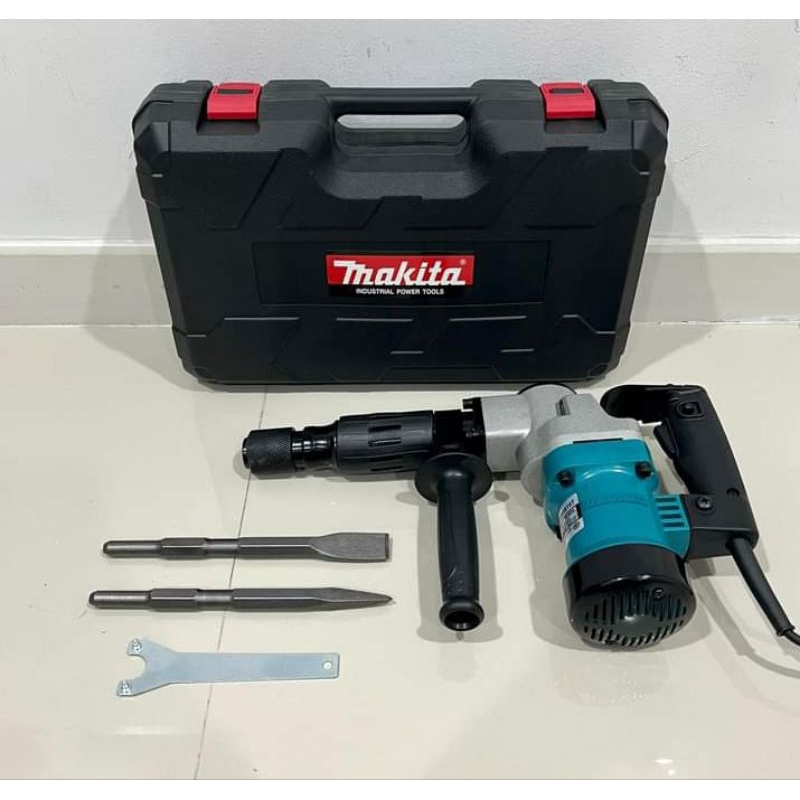 เครื่องสกัดมากีต้า Makita รุ่น HM0810T 900w สว่านสกัดไฟฟ้า คอนกรีต สกัดขนาดกลาง กล่องพลาสติค