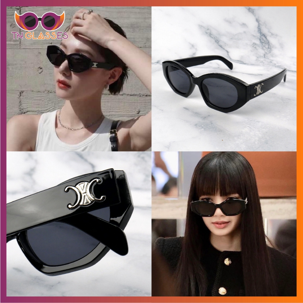 TN Glasses แว่นกันแดด Lisa รุ่นฮิต ทรงเหลี่ยม แว่นสไตล์เกาหลี [เกรดพรีเมี่ยม]