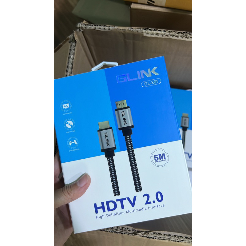 Glink GL201 5M สาย HDMI (Male/Male) คุณภาพสูง สายยาว 5 เมตร