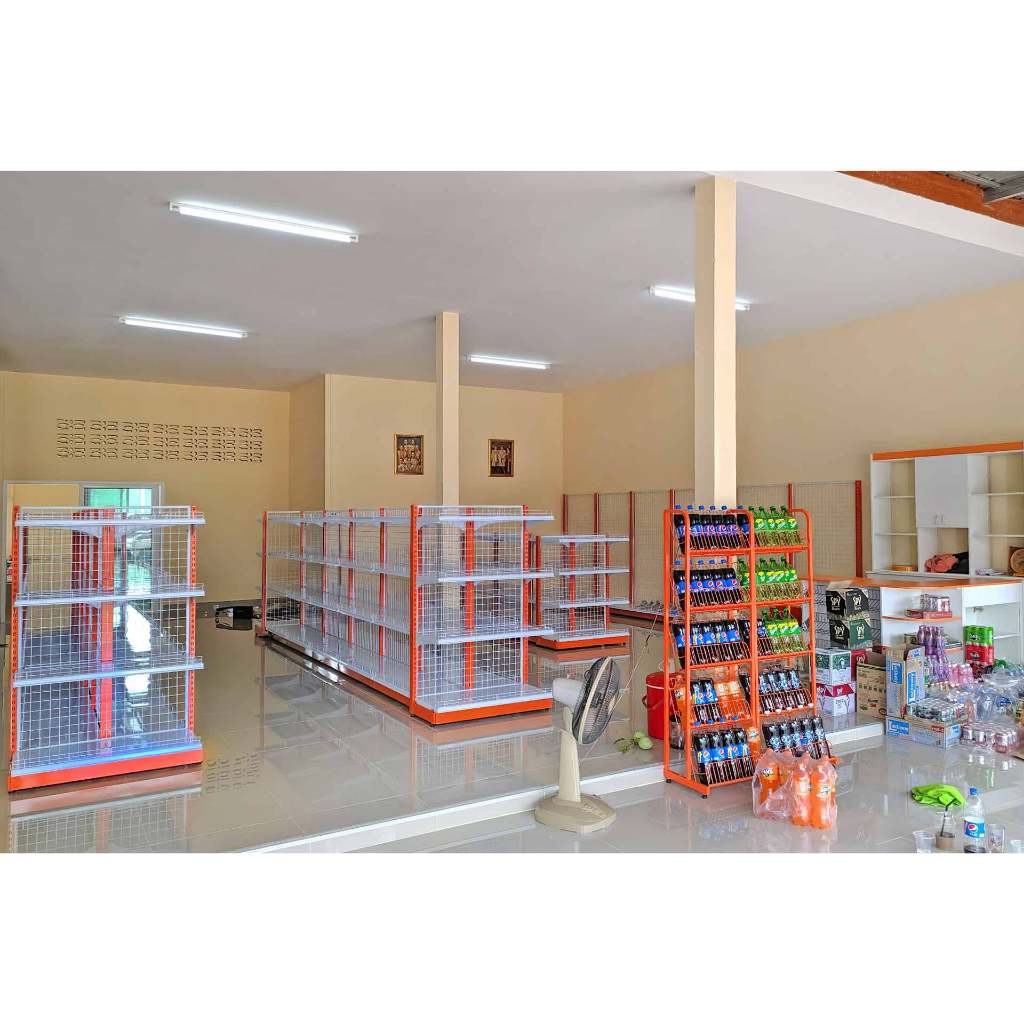 KEFVA ชั้นเหล็กวางของอเนกประสงค์ 5 ชั้น ชั้นวางนิตยสาร โชว์หนังสือ ขวดน้ำอัดลม [ชั้นวางหนังสือพิมพ์ ขนาด 35x50x150 cm] รูปที่ 7