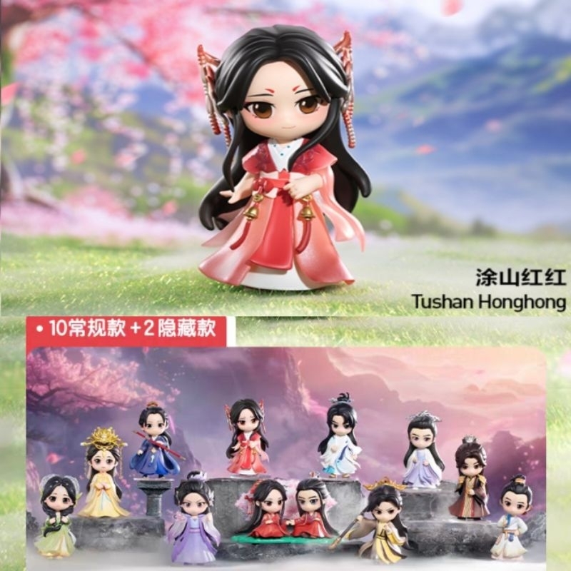 (มีตระกร้าVDO)เลือกตัว พร้อมส่งในไทย Fox Spirit MatchMaker Series Popmart สื่อรักปีศาจจิ้งจอก ภาคจันทราสีชาด