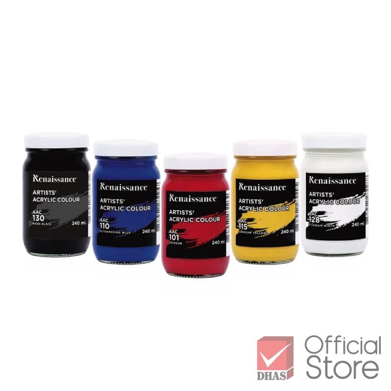 สีอะคริลิค เรนาซองซ์ ขนาด 240 ml.(ขวด)