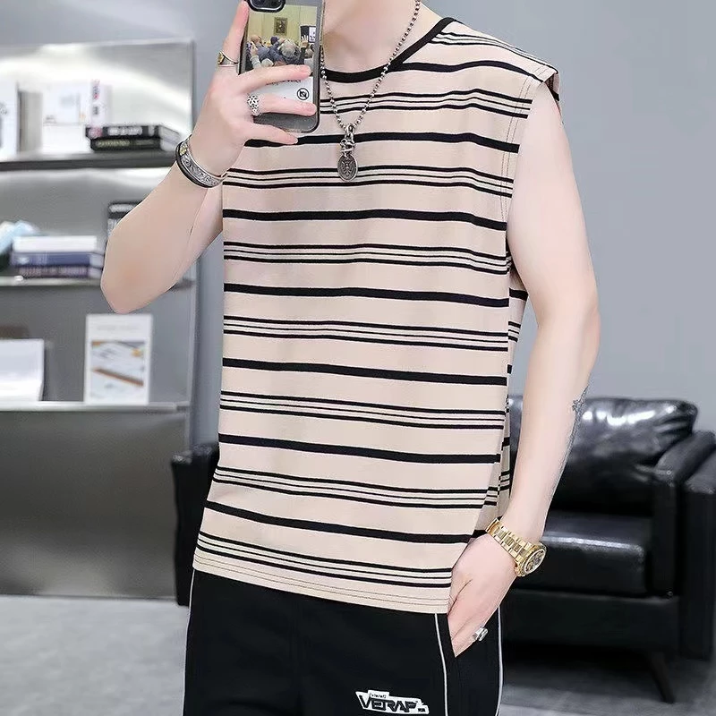 TS MEN เสื้อแขนกุดผู้ชาย เสื้อกล้ามผู้ชาย แฟชั่นสำหรับผู้ชาย(มี4สี)รุ่นT91
