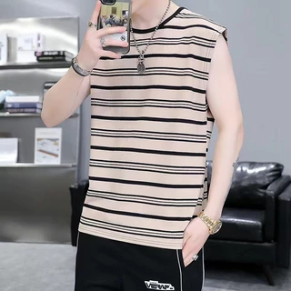 TS MEN เสื้อแขนกุดผู้ชาย เสื้อกล้ามผู้ชาย แฟชั่นสำหรับผู้ชาย(มี4สี)รุ่นT91