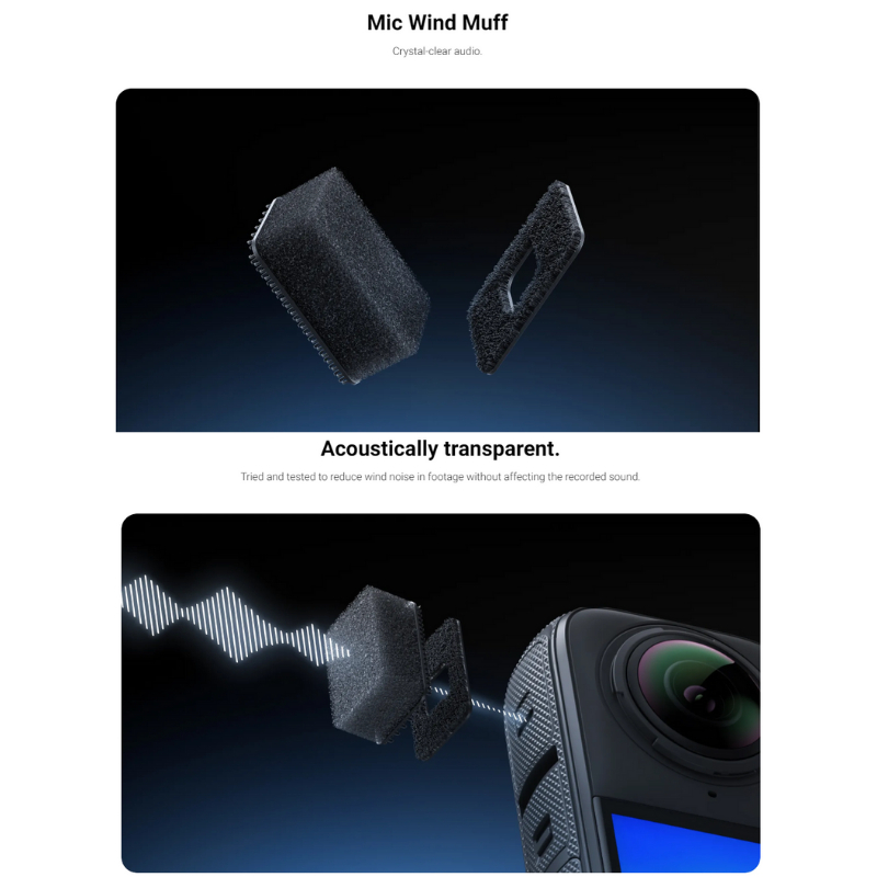 Insta360 X4 Mic Wind Muff รับประกัน 1 ปี