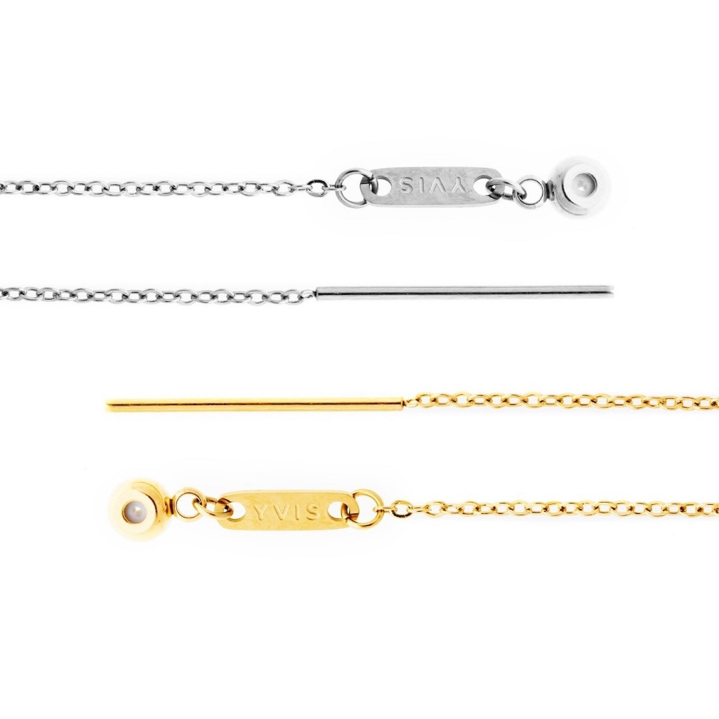 YVIS Scripts Line (Stainless Steel) ใช้กับจี้ Scribble Initial เท่านั้น
