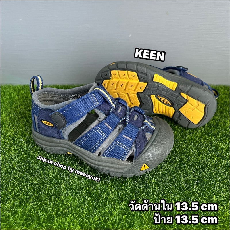 รองเท้าเด็กลำลองรัดส้นมือสองสภาพดี เดินป่า เล่นน้ำ KEEN 13.5 cm