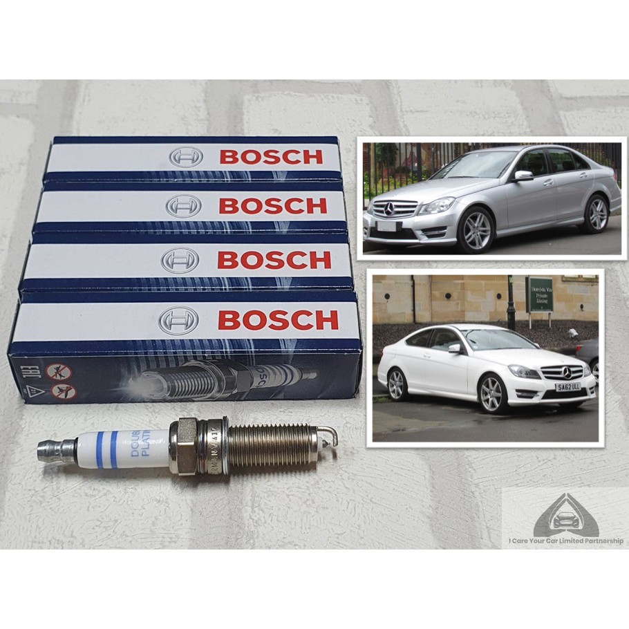 หัวเทียน Bosch แพลทตินัม Benz W204 / C204 -Coupe ชุด 4 หัว / 6 หัว ระยะใช้งาน 80000 กม : YR7MPP33 / 
