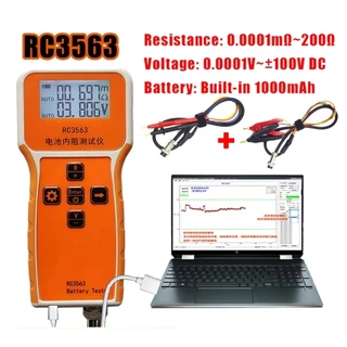 RC3563 แบตเตอรี่แรงดันไฟฟ้าเครื่องทดสอบความต้านทานภายในความแม่นยําสูง 18650แบตเตอรี่ลิเธียมเฟสฟอรัสเครื่องทดสอบ