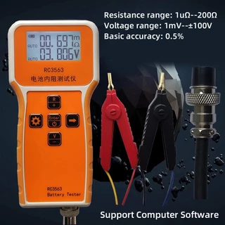 RC3563 แบตเตอรี่แรงดันไฟฟ้าเครื่องทดสอบความต้านทานภายในความแม่นยําสูง 18650แบตเตอรี่ลิเธียมเฟสฟอรัสเครื่องทดสอบ