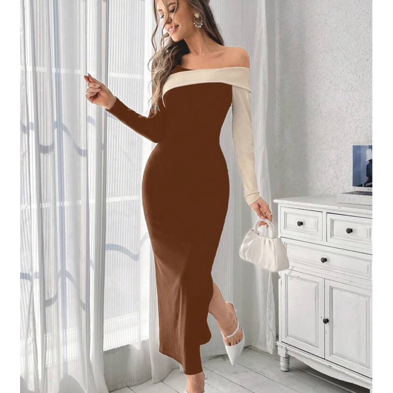 SHEIN PRIVE เดรส เปิดไหล่