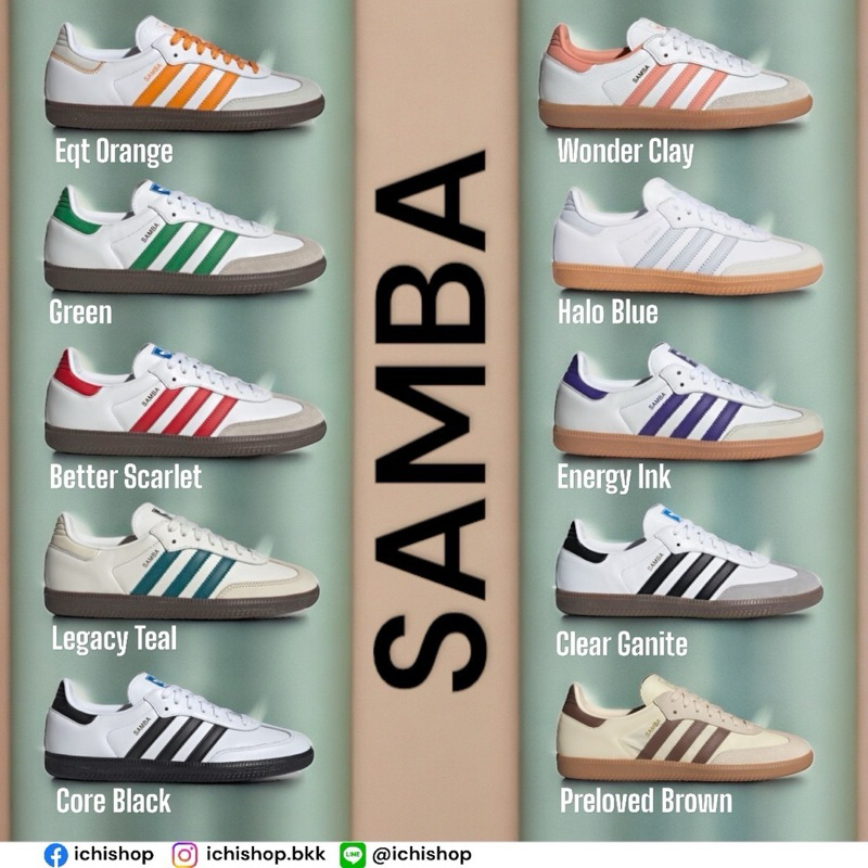 Adidas ORIGINALS รองเท้า Samba OG แท้100%