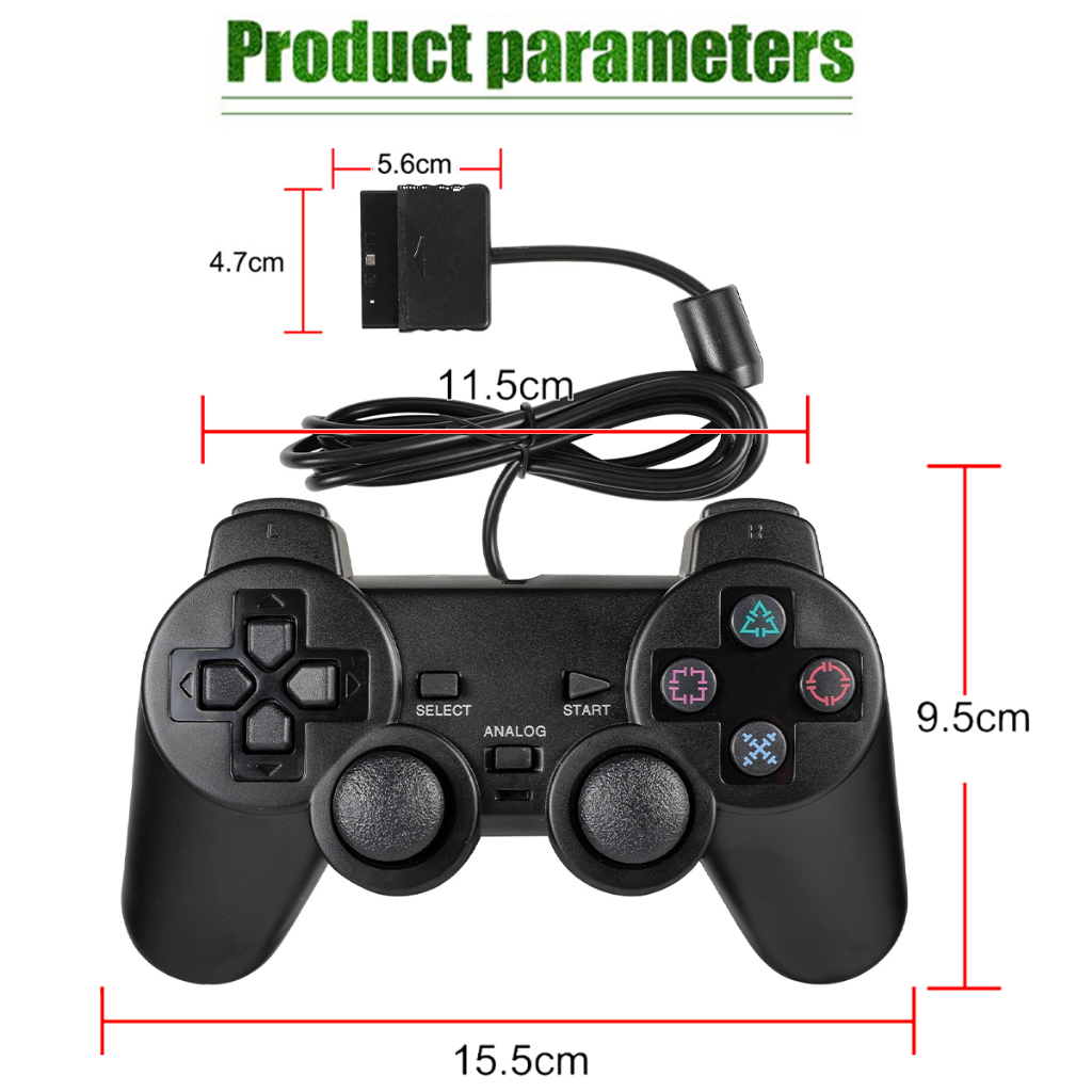 จอย PS2 หลายสีให้เลือก จอยเกมส์ ps2 มีสาย