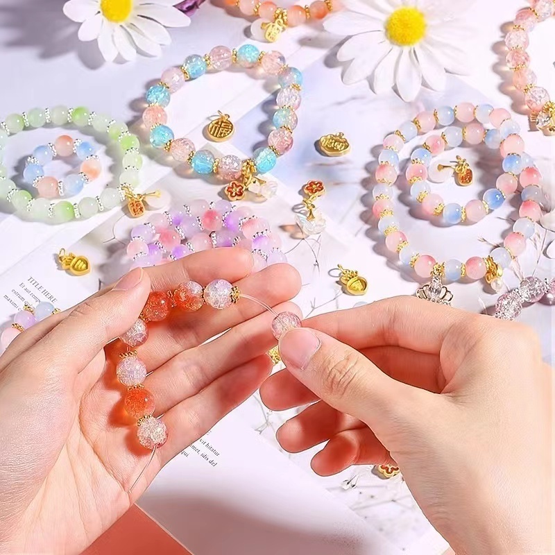 ชุดร้อยลูกปัด DIY ลูกปัดDIY สร้อยข้อมือลูกปัดDIY ลูกปัดร้อยสร้อย พร้อมอุปกรณ์ครบชุดและกล่องจัดเก็บ - รูปที่ 3