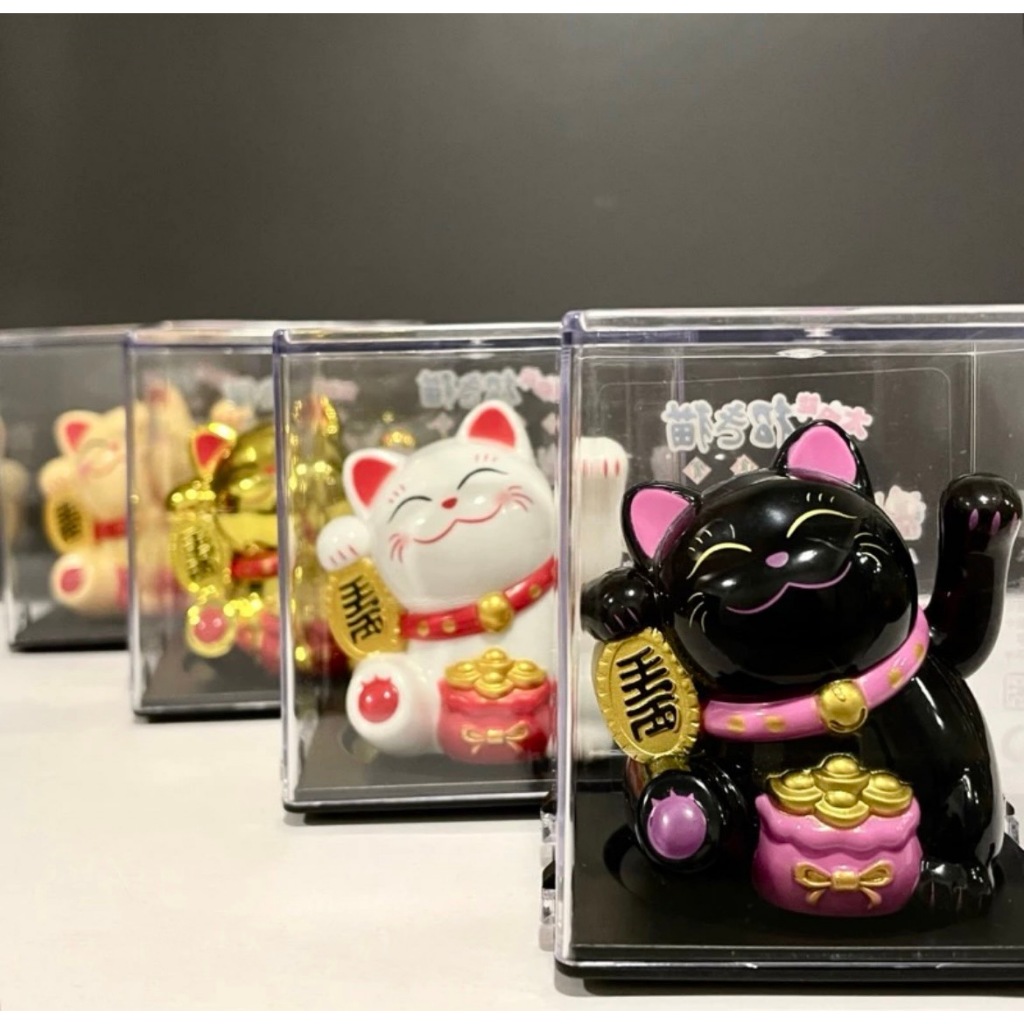 แมวกวักนําโชค กวักความรวย ความโชคดี เรียกความสุข เรียกทรัพย์ เรียกความเจริญ พลังงานแสงอาทิตย์ ขนาดเล็ก สําหรับตกแต่งรถยน - รูปที่ 7