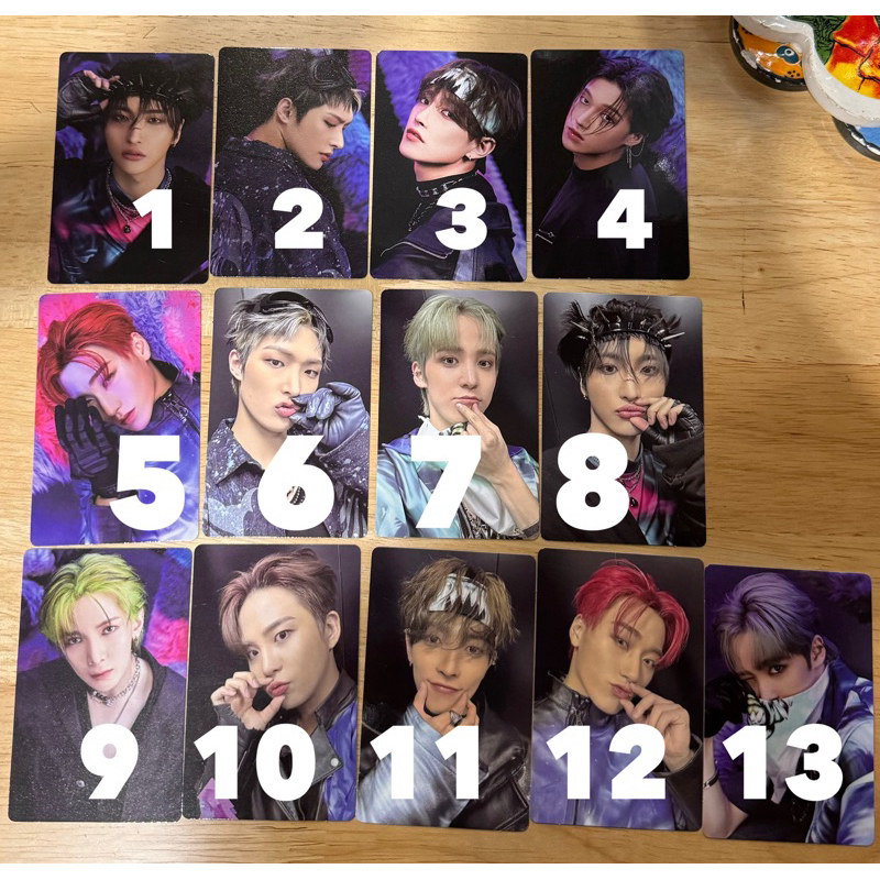 พร้อมส่ง การ์ด photocard ateez อัลบั้ม the world ep. fin ของแท้ 100% Z version