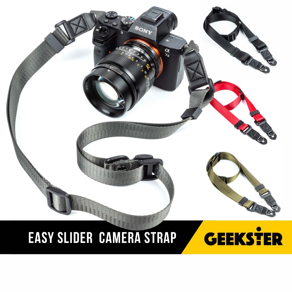 สายคล้องกล้อง Easy Slider พร้อมส่ง ปรับความยาวง่าย ( สายคล้อง Easy Slide Camera Strap / Neck Strap / สายกล้อง )