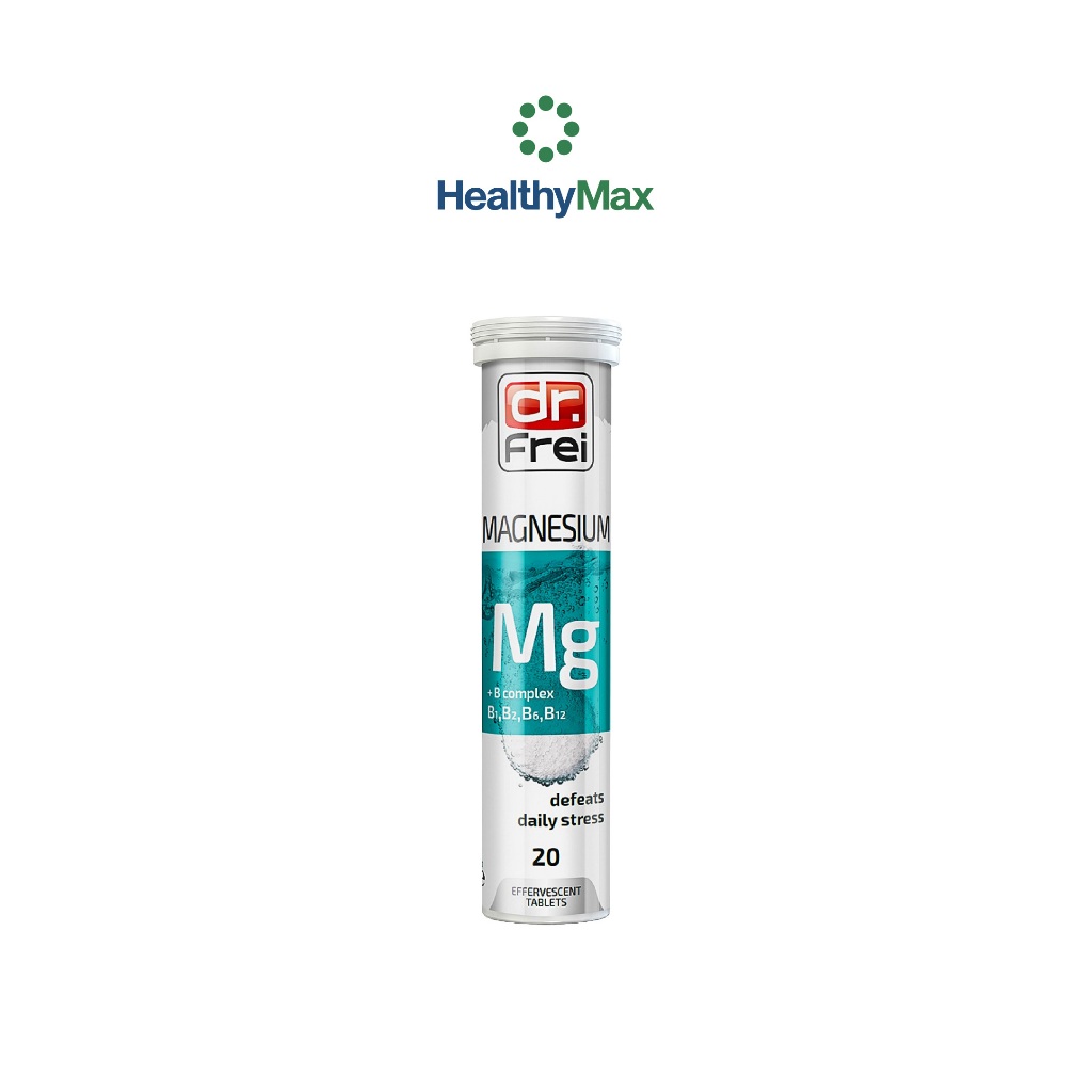 Dr.Frei Magnesium Mg+Bcomplex 1 หลอด ดร.ฟราย เม็ดฟู่แมกนีเซียม ผสมวิตามินบีรวม