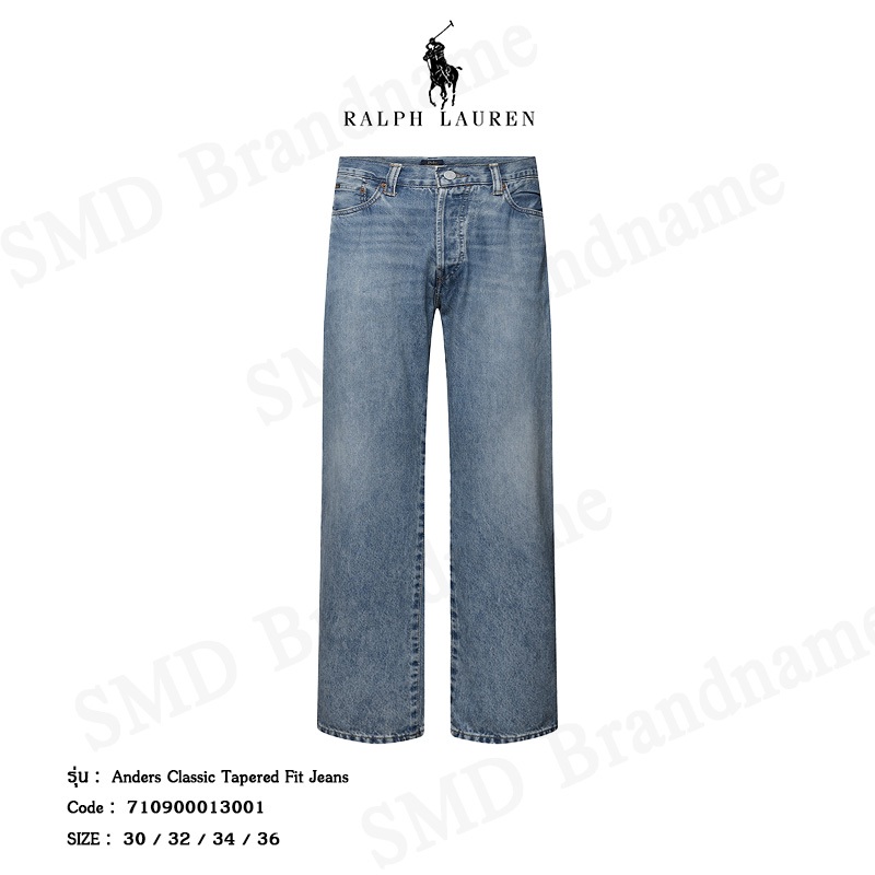 Polo Ralph Lauren กางเกงยีนส์ รุ่น Anders Classic Tapered Fit Jean Code: 710900013001