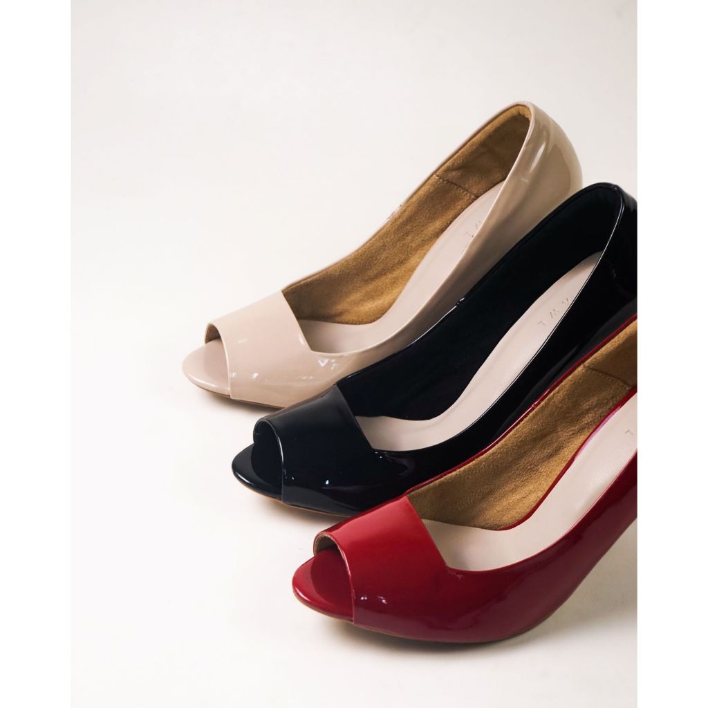AN AWL 819 - รองเท้าส้นสูง 3 นิ้ว เปิดปลายเท้า ใส่สวย ใส่สบาย ใส่ได้หลายโอกาส