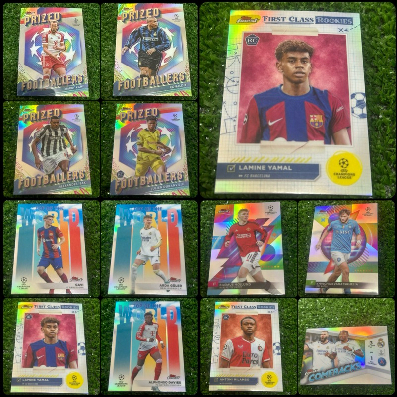 การ์ดฟุตบอล Topps Finest สะท้อนแสงทุกใบ นำโดย LAMINE YAMAL และนักเตะชั้นนำคนอื่นๆอีกมากมาย