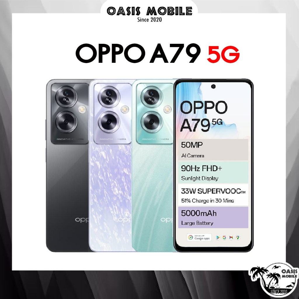 [HOT] OPPO A79  5G Dimensity 6020 l 5000mAh l SUPERVOOC ชาร์จไว 33W OPPO เครื่องศูนย์ไทย ผ่อน 0% Oas