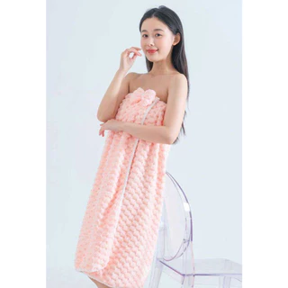 ผ้าคลุมอาบน้ำ ผ้าเช็ดตัว 3in1(Coral fleece รุ่นผ้าหนาพิเศษ) สุภาพสตรีสามารถนุ่งผ้าขนหนูได้มีหลายสีให้เลือก