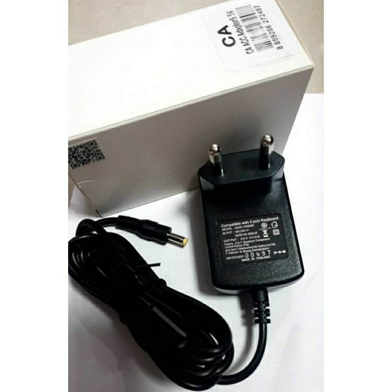 Casio Adapter 9.5V. AC DC for Casio Piano Keyboard อะเดปเตอร์ สำหรับคีย์บอร์ดยี่ห้อ คาสีโอ หลายรุ่น