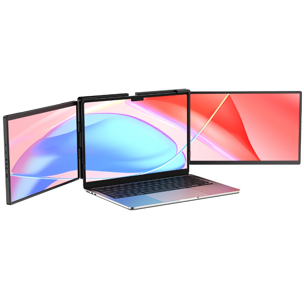 【ส่งจากไทย 】UPERFECT 2K Triple Portable Monitor - 14 Inch 2240*1400 Double Screen3 จอ สามารถพับเก็บหลังจอได้