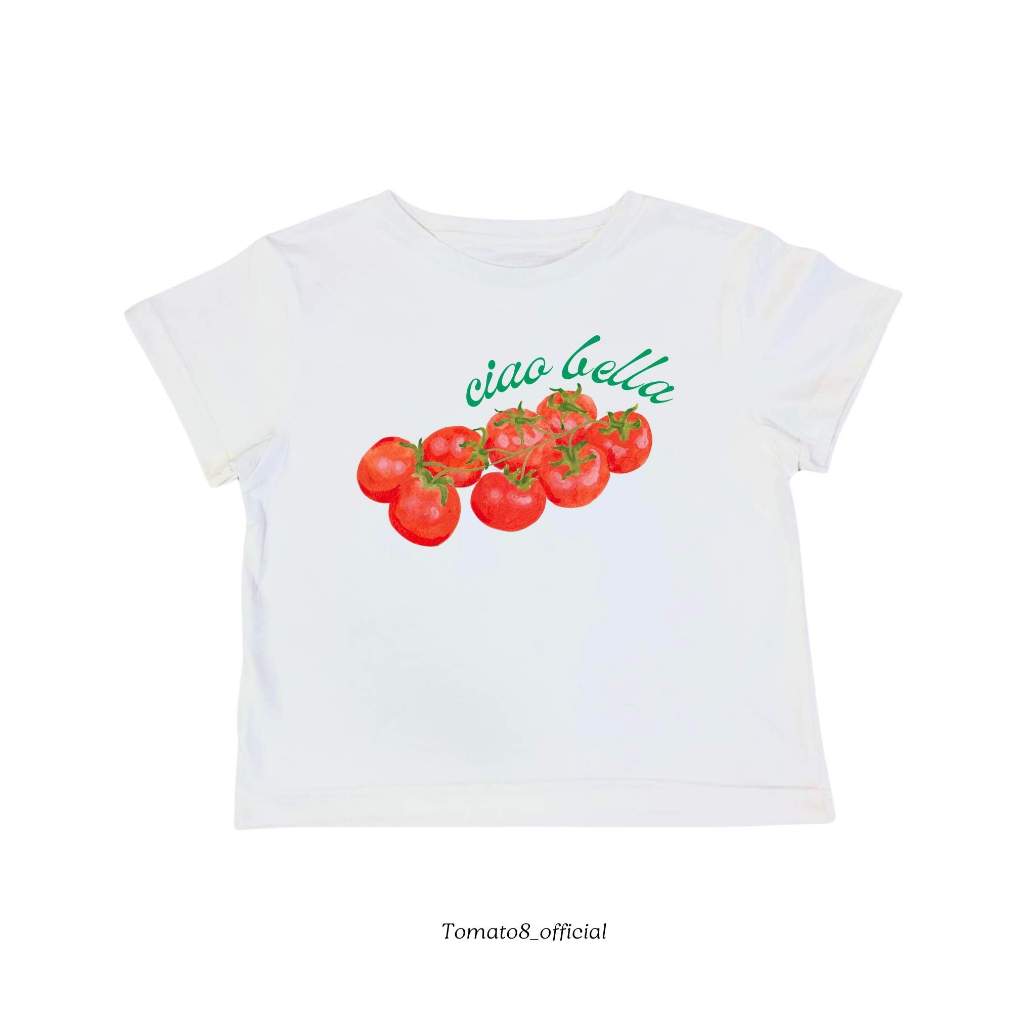 [Tomato8]-Baby tee Tomato ลายมะเขือเทศ