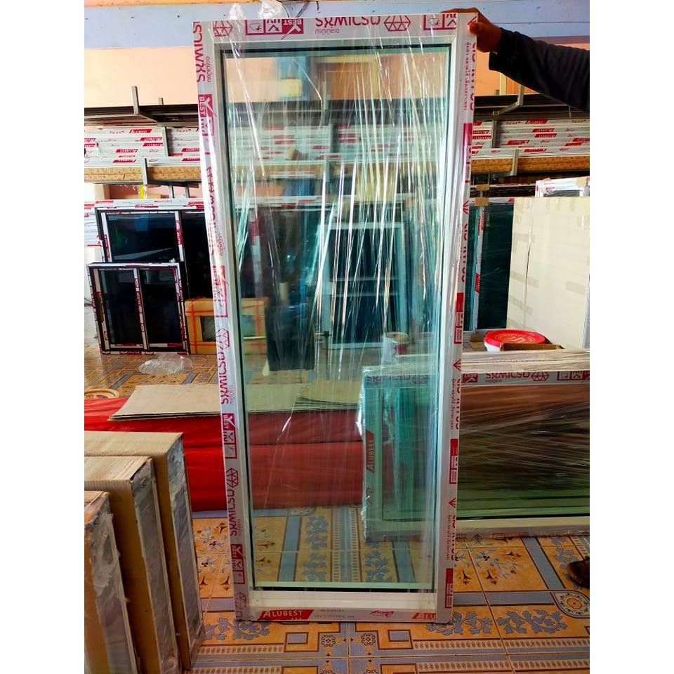 หน้าต่างอลูมิเนียมกระจกปิดตายขนาดกว้าง80 สูง100/110/120/150/200 กรุณาสั่งซื้อสินค้า1ชิ้นต่อ1คำสั่งซื้อ ราคา ถูกที่สุด ดีลบีเคเค แกลเลอรีภาพที่ 3