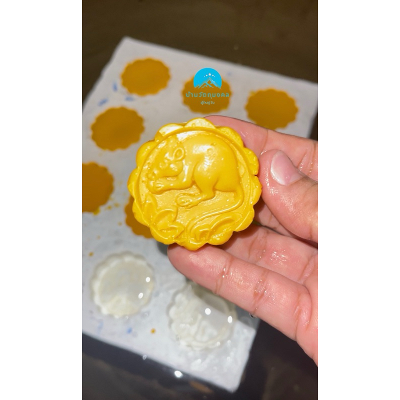 แม่พิมพ์ยางซิลิโคน ลาย 12 ราศี รอบวง 4.5cm ทนความร้อนมากกก‼️‼️หล่อเทียนเข้าพรรษา ชุดนี้ 12 ช่อง