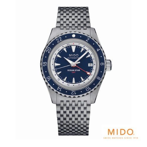 Mido รุ่น OCEAN STAR GMT นาฬิกาสำหรับผู้ชาย รหัสรุ่น M026.829.18.041.00 สเปเชี่ยลเอดิชั่น (สายพิเศษ 