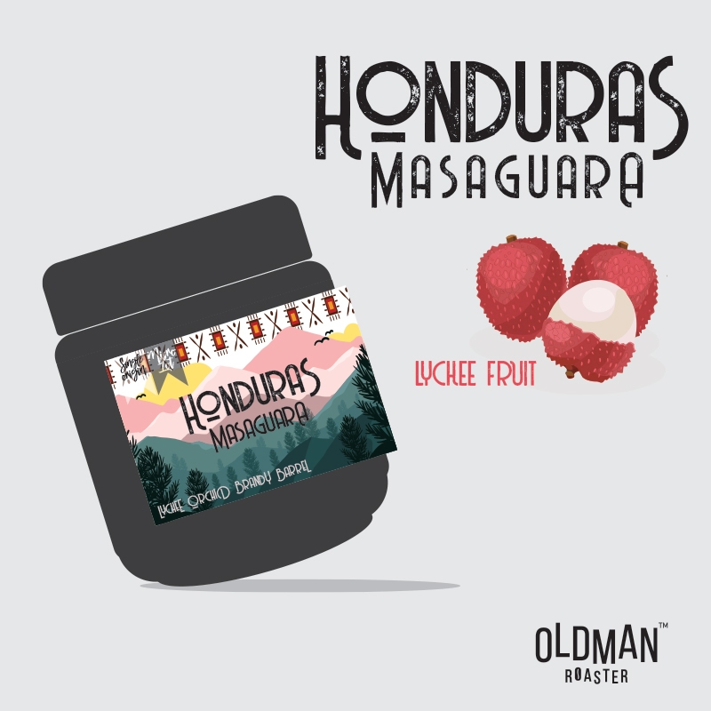 เมล็ดกาแฟ HONDURAS MASAGUARA " LYCHEE " (คั่วอ่อน) by OLDMAN ROASTER