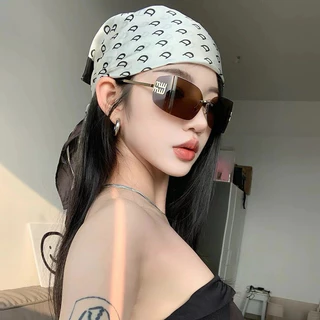 🔥พร้อมส่ง🔥 ผ้าโพกหัววินเทจ ผ้าคลุมหัว ผ้าพันคอซาติน【70x70 ซม】