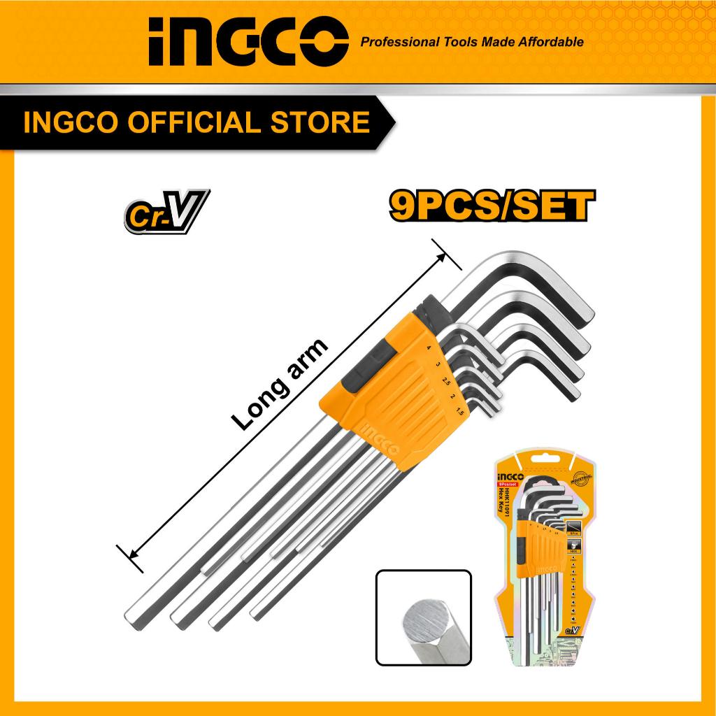 INGCO ชุดประแจหกเหลี่ยม 9 ชิ้น HHK11091