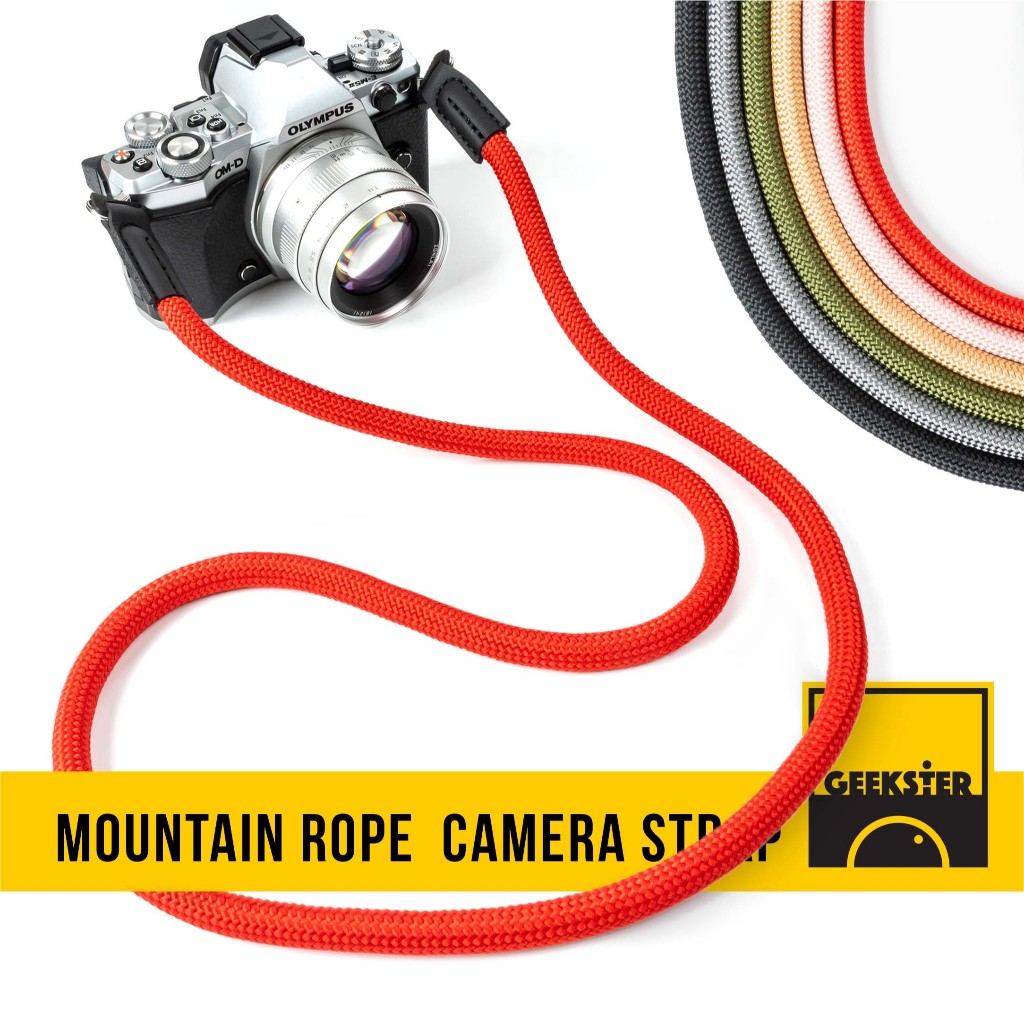 📷 สายคล้องกล้อง 🇹🇭 เชือกปีนเขา ( สายคล้อง Leica Style Camera Strap / mountain rope / สายคล้องคอ สาย คล้องกล้อง )