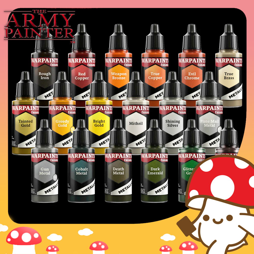 The Army Painter : Warpaint Fanatic - Metallic สีเพนท์โมเดล จาก Kinoko Card Game Shop | D&D TRPG War