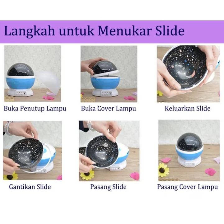 โคมไฟโปรเจคเตอร์ รูปดาว หมุนได้ 360°หมุนได้ ชาร์จ Usb สีสันสดใส สําหรับตกแต่งเวที ปาร์ตี้ดิสโก้ รถยนต์ KTV ไฟกลางคืน - รูปที่ 5