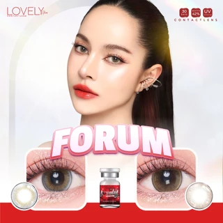 คอนแทคเลนส์ 💗 รุ่น Forum (Lovelylens) ขนาดบิ๊กอาย 💗 สี Brown/Gray