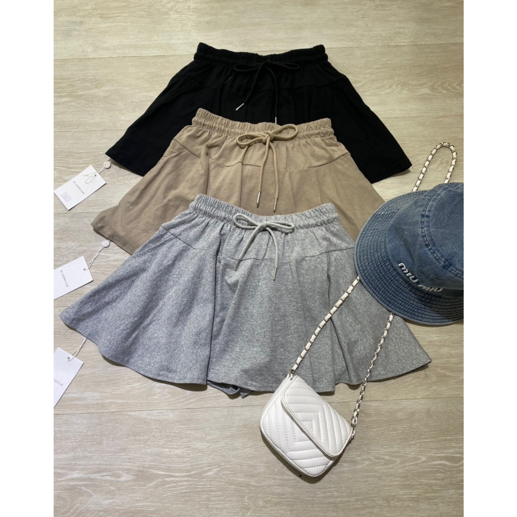 [พิมพ์โค้ด SISDEC ลด 60.- ] M1348 กระโปรงกางเกงรุ่นใหม่ 3 สีสวย เนื้อผ้าดีมากกก ราคา 270- เท่านั้น