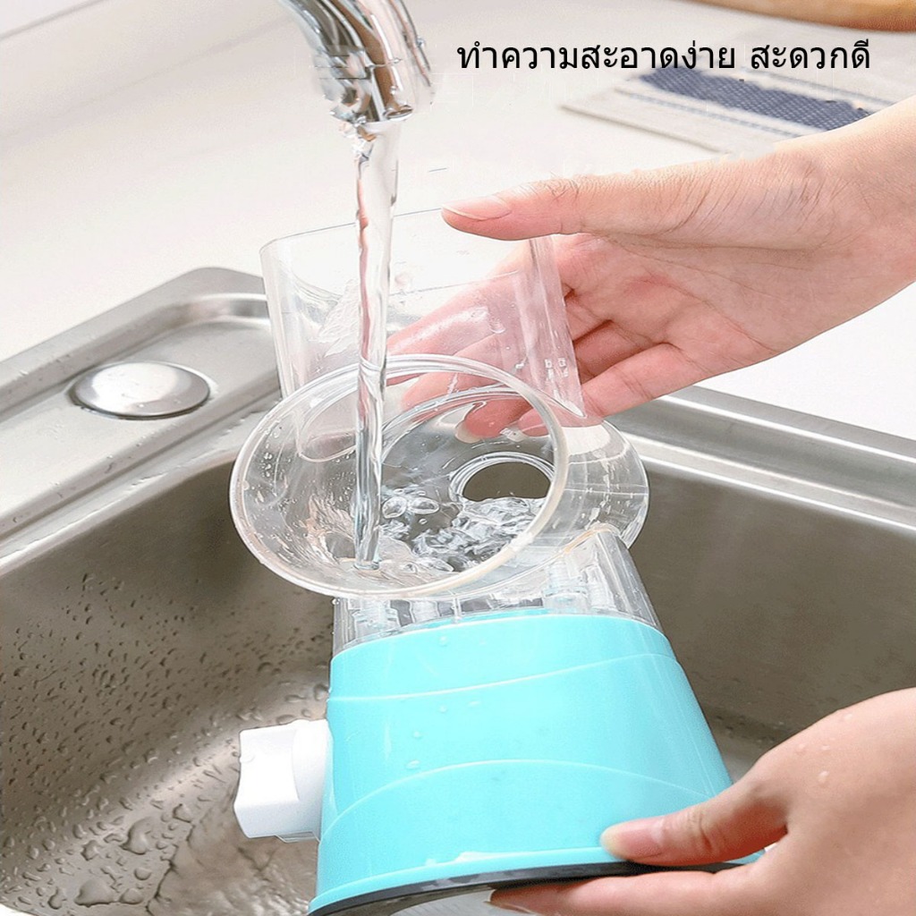 เครื่องหั่นผักอเนกประสงค์  เครื่องหั่นซอย เครื่องขูดแบบลูกกลิ้งด้วยมือหมุน - รูปที่ 5