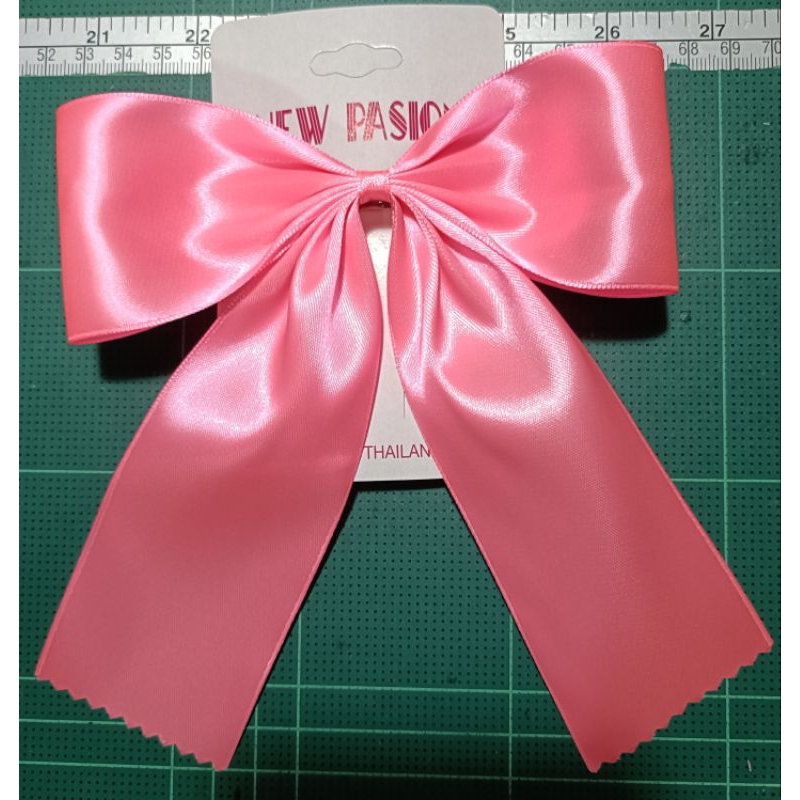 โบว์นักเรียนมัธยมปลายสีชมพูขนาดริบบิ้น2"